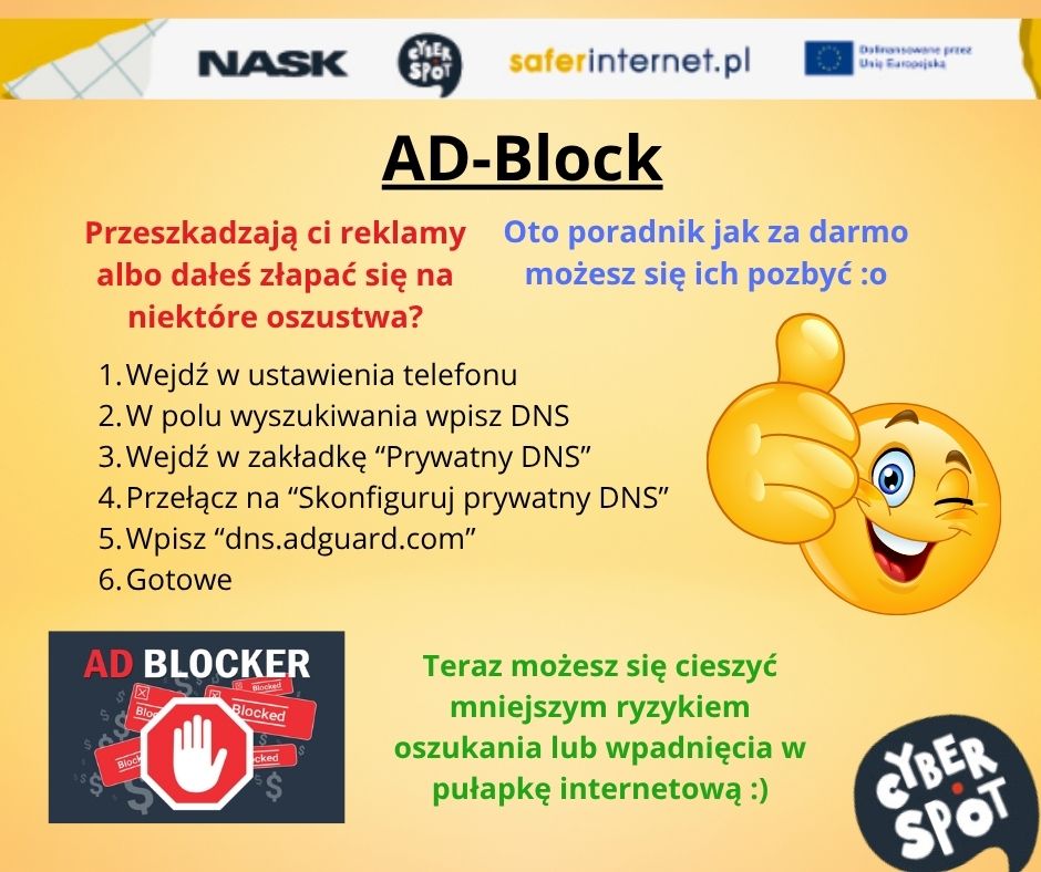 Cyberspoty informują - AD Block